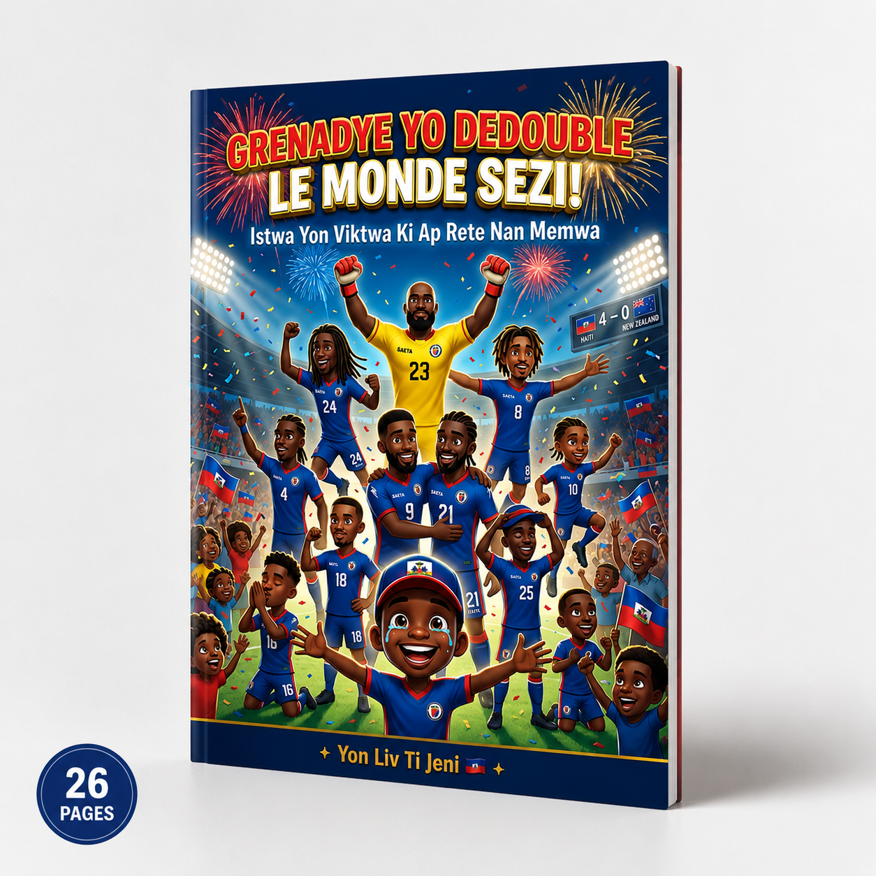 Ayiti 4-0 | Liv Timoun Kreyòl 26 Paj — Istwa Istorik 2026 ⚽🇭🇹