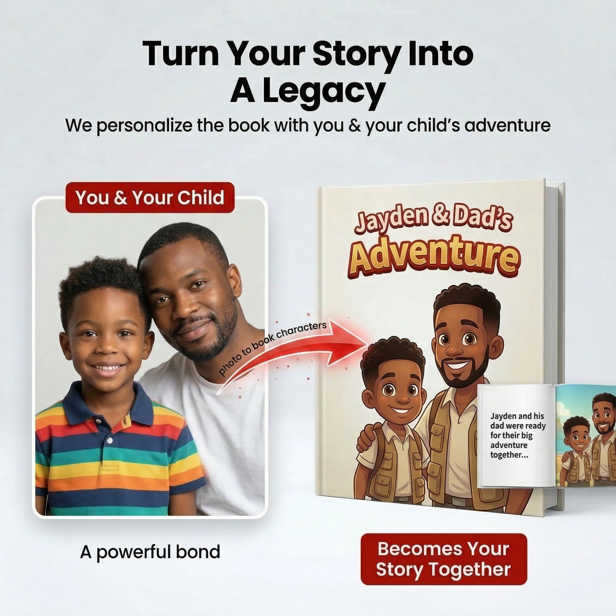 Custom Kids Book + Free PDF version ( Single Dad edition )